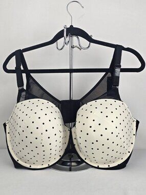Torrid Polka Dot T-Shirt Bra 44DDD NWT